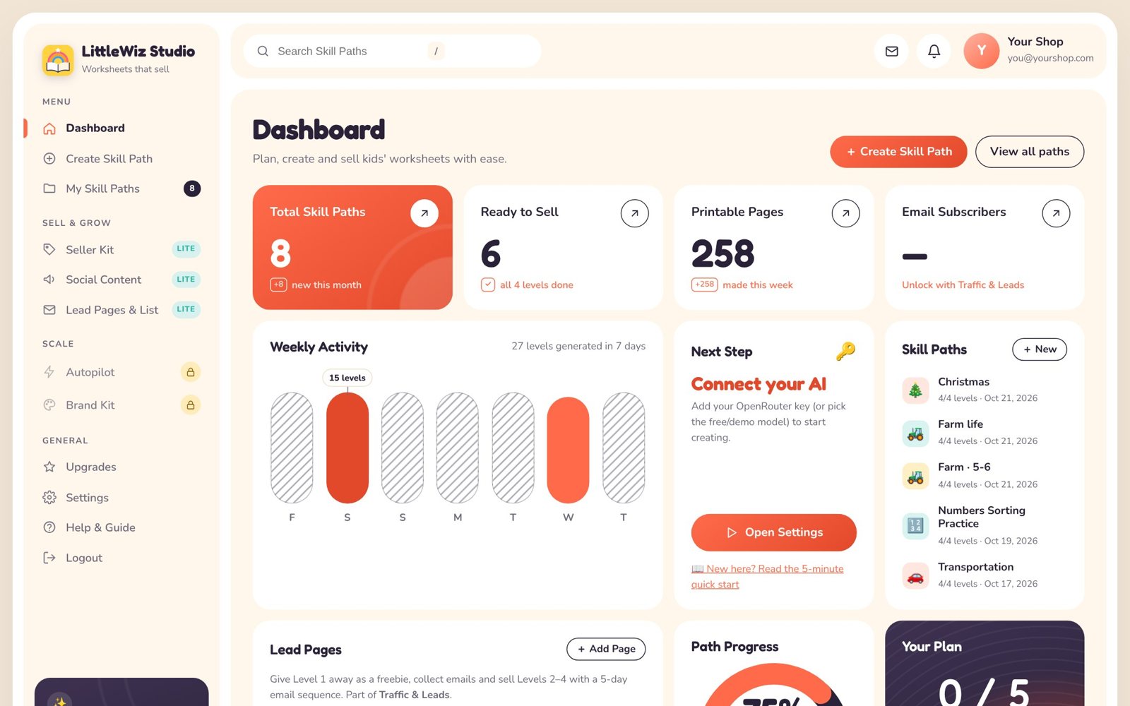 🌍 20+ languages, your own AI key