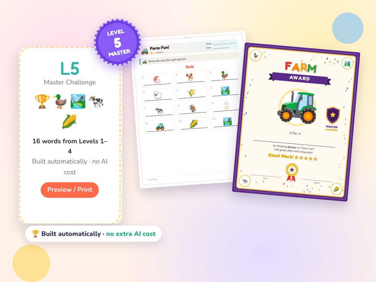 Level 5 Master Challenge with final quiz and Master certificate