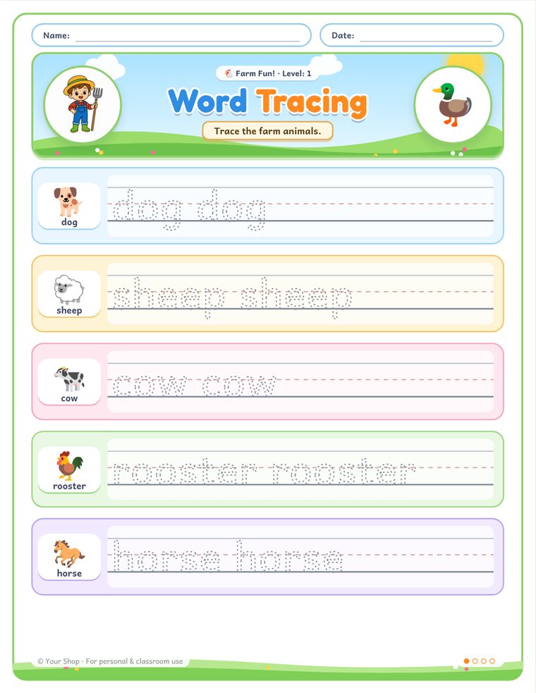 Word tracing